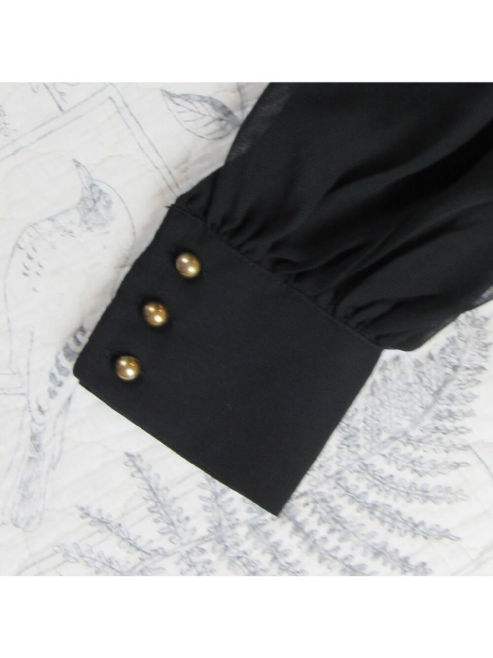 Baltic Born Lydia Maxi Dress Black Long sheer slv Gown Womens minimalist sz XS - Picture 4 of 8